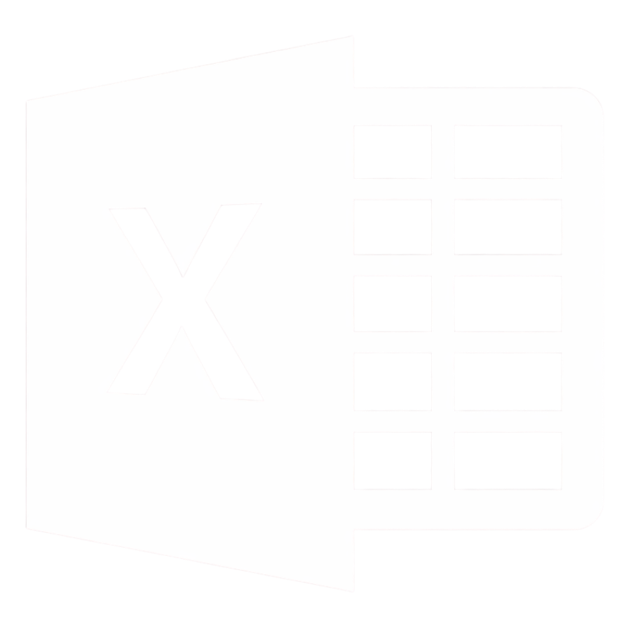 logo de excel blanco